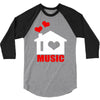 i love house music 3/4 Sleeve Shirt