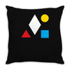 clean bandit shapes geometric Throw Pillow