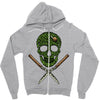 skull grass Zipper Hoodie