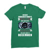 Never Underestimate A Man Who Watches Black Mirror And Was Born in Ladies Fitted T-Shirt