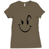 evil acid house smiley smily face mens t shirt Ladies Fitted T-Shirt