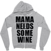 mamma needs some vino divertente Zipper Hoodie