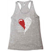 half of my heart is in heaven with my angel Racerback Tank