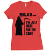 i'm just here for the cake Ladies Fitted T-Shirt