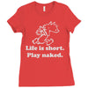 life is short Ladies Fitted T-Shirt