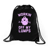 vintage dg506 workin off my lumps best trending Drawstring Bags