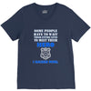 police officers dad V-Neck Tee