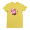 lion in a box Ladies Fitted T-Shirt