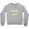 i'm not a widow i'm a wife to a husband with wings Crewneck Sweatshirt