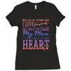my mom is in heaven forever Ladies Fitted T-Shirt