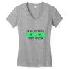 i'm just waiting for aliens to abduct me Women's V-Neck T-Shirt