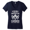 The Title Firefighter Not Earned From Fancy Degree Women's V-Neck T-Shirt