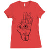 hand Ladies Fitted T-Shirt