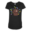 dorp bear Maternity Scoop Neck T-shirt