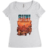 run! Women's Triblend Scoop T-shirt