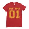 1 best dad Ladies Fitted T-Shirt