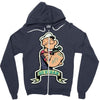 go vegan 5 Zipper Hoodie