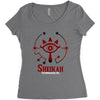 Zelda Glowing Sheikah Eye Women's Triblend Scoop T-shirt
