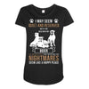 don't mess with my boxer Maternity Scoop Neck T-shirt