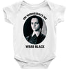 on wednesdays we wear black Baby Bodysuit