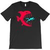 monster fish eats diver T-Shirt