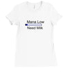 gaming mana low need milk Ladies Fitted T-Shirt