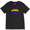 lips  rainbow lgbt gay culture V-Neck Tee