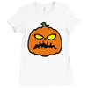 pumpkin zombie Ladies Fitted T-Shirt