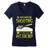 long range shooting Women's V-Neck T-Shirt
