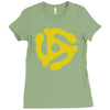45 stereo adapter Ladies Fitted T-Shirt