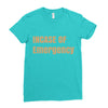 incase of emergency Ladies Fitted T-Shirt