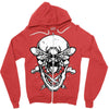 butter skull black Zipper Hoodie