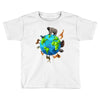 animal polygon around the planet Toddler T-shirt