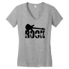 rock t shirt rock music guitar tshirt shirt ladies tee woman top,, Women's V-Neck T-Shirt