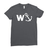 w anchor funny pub joke Ladies Fitted T-Shirt