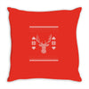 ugly deer christmas Throw Pillow