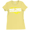 may the mass times force acceleration be with you funny Ladies Fitted T-Shirt