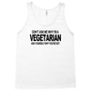 vegetarian ask yourself why not vegan food foodie tofu geek tee shirt Tank Top