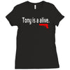 tony is alive sopranos Ladies Fitted T-Shirt