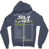 July Girl Facts Leo Zipper Hoodie