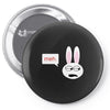 meh bunny Pin-back button
