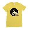 happy scottie halloween! Ladies Fitted T-Shirt