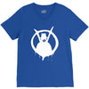 new v for vendetta logo V-Neck Tee