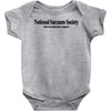 national sarcasm society funny t shirt college s 3xl Baby Onesie