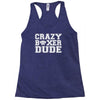 crazy boxer dude Racerback Tank