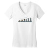 evolution of espionage Women's V-Neck T-Shirt