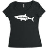 Momma Shark Women's Triblend Scoop T-shirt