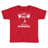 who loves running Toddler T-shirt