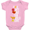 you can't save the world alone Baby Bodysuit