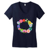 personalize baby name bodysuit Women's V-Neck T-Shirt